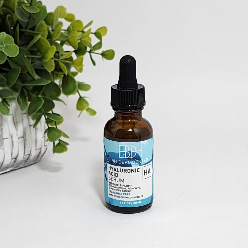 BH Dermcenter Hyaluronic Acid Serum Hydrate Plump Ceramides Aloe Vera 1 fl oz